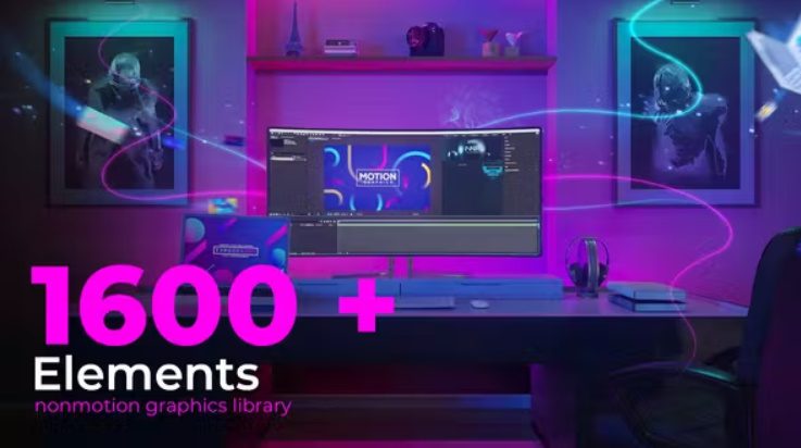 Videohive Nonmotion Graphics Library | Extension for After Effects Free