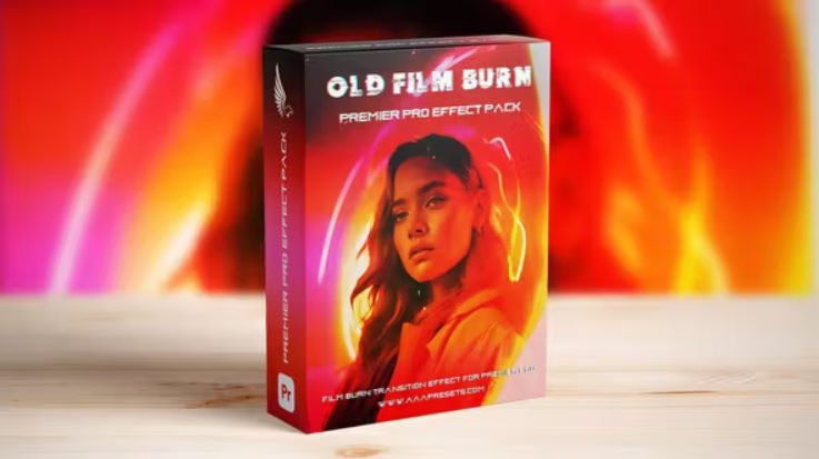 Videohive Vintage Old 35mm Film Burn Transition Pack Free