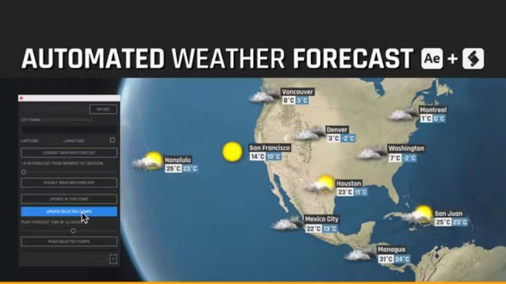 Videohive Automated WEATHER Forecast – WORLD Weather Free