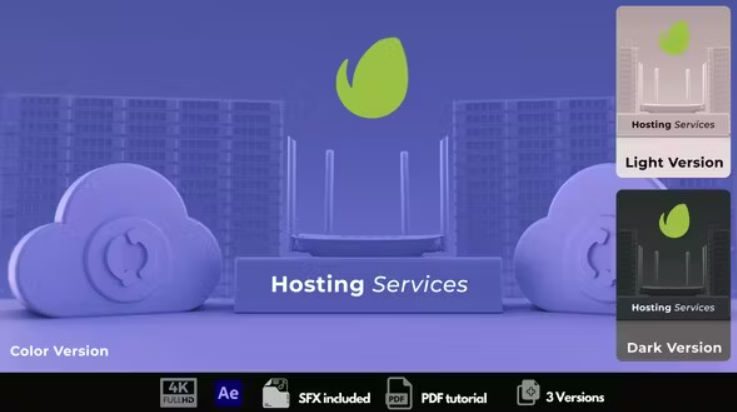 Videohive Hosting Services Intro Free