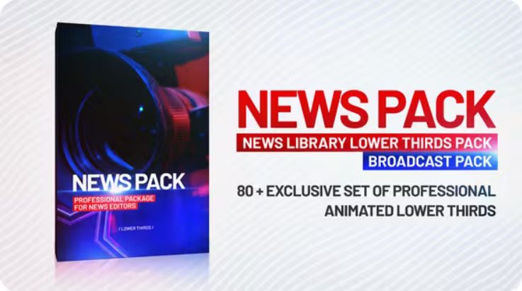 Videohive News Pack Lower Thirds Mogrt Free