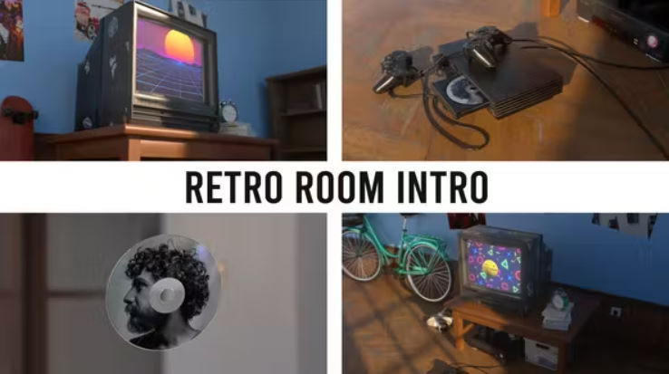 Videohive Retro Room Intro –  Free