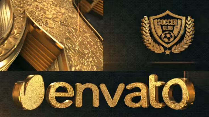 Videohive 3D Gold Logo Reveal V2 Free