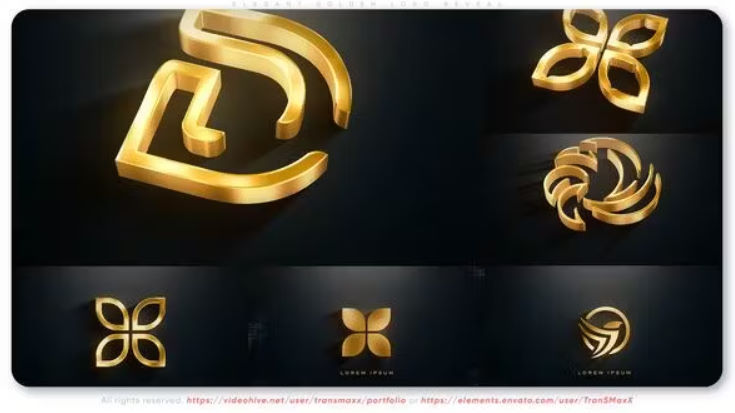 Videohive Elegant Golden Logo Reveal –  Free