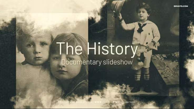 Videohive History Slideshow 50997427  –  Free