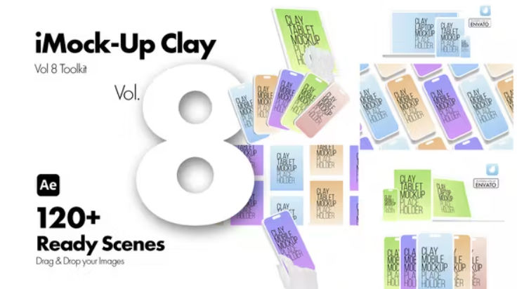 Videohive iMock-Up Vol 8 Clay Toolkit