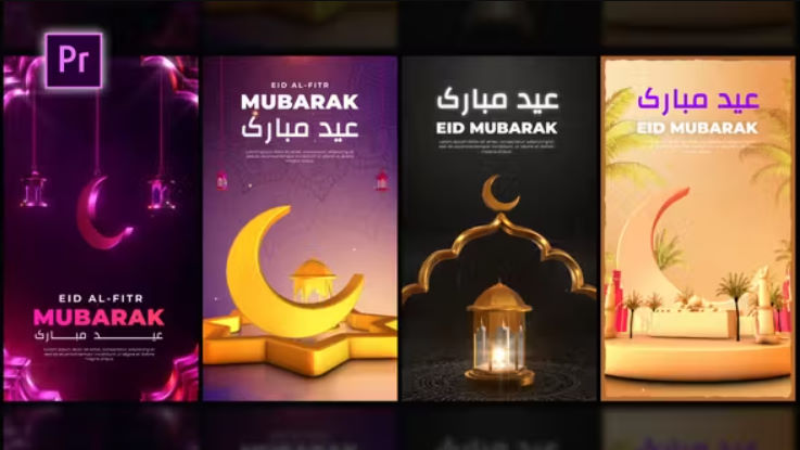 Videohive Eid Greeting Stories Pack Free