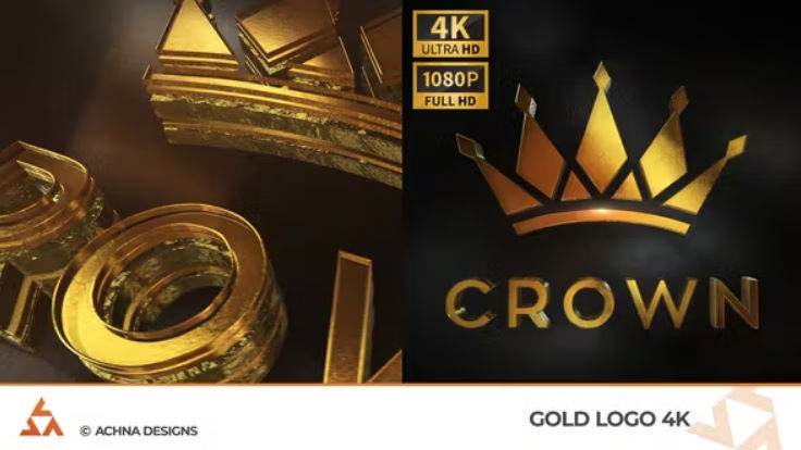 Videohive Gold Logo 4K