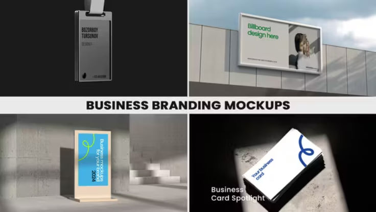 Videohive Business Branding Mockups Promo –  Free