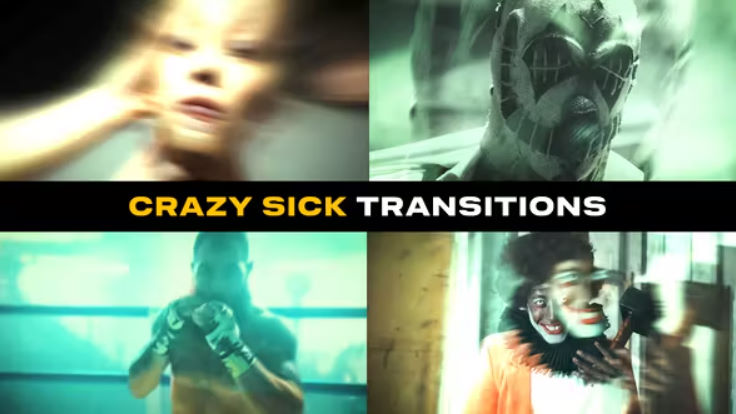 Videohive Crazy Sick Transitions