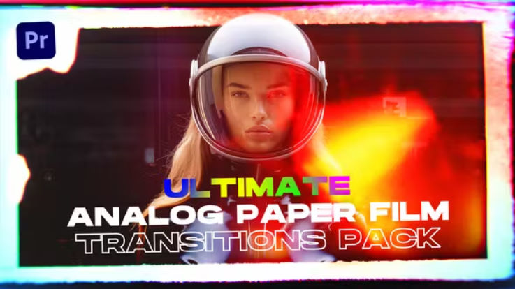 Videohive Ultimate Analog Paper Film Transitions Pack | Premiere Pro Free